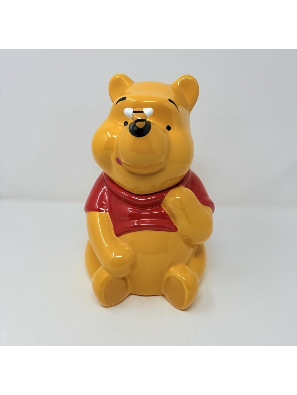Disney Winnie The Pooh Cookie Jar Bee On Nose Treasure Craft w/ Box